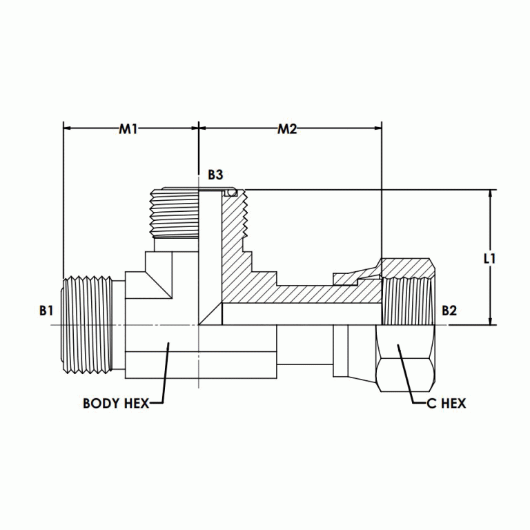 Brennan Mfs Ffss Mfs Run Tee O Ring Face Seal Fittings Fs Fg