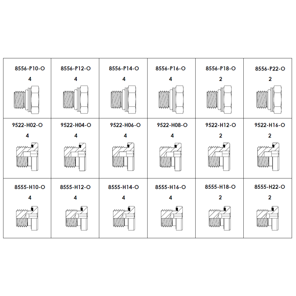 Brennan Industries BSP/Metric Cap & Plug Kit