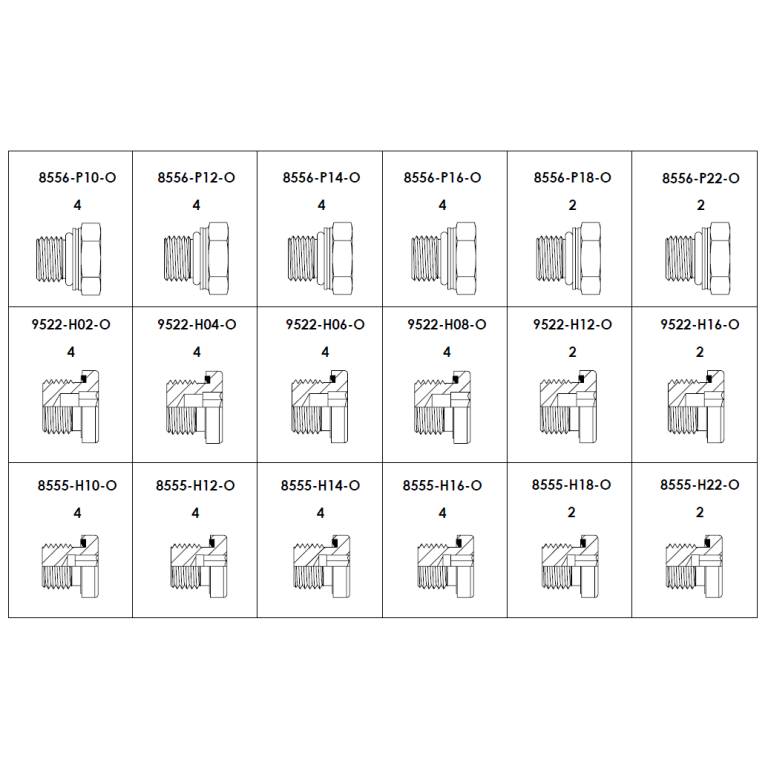 Brennan Industries BSP/Metric Cap & Plug Kit