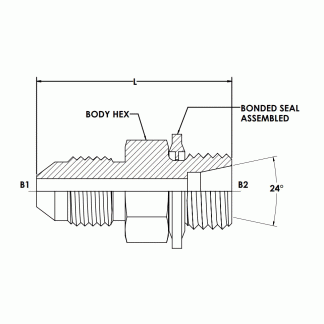 Brennan Industries 7005-DIN HEAVY-BS Conversion Adapters