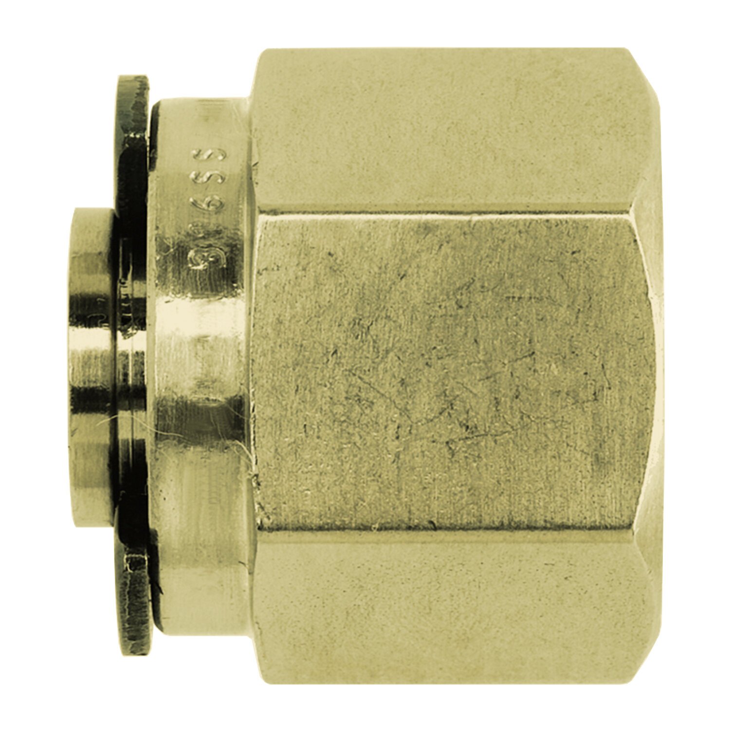 Brass Double Ferrule Instrumentation Tube Fitting - Male Elbow - 3/8 Tube  OD x 1/4 Male