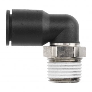 Brennan PCNY2601-06-06-04 PBT Push-to-Connect Tube Fitting Branch Tee 3/8 Tube OD x 1/4 NPT Male x 3/8 Tube OD 