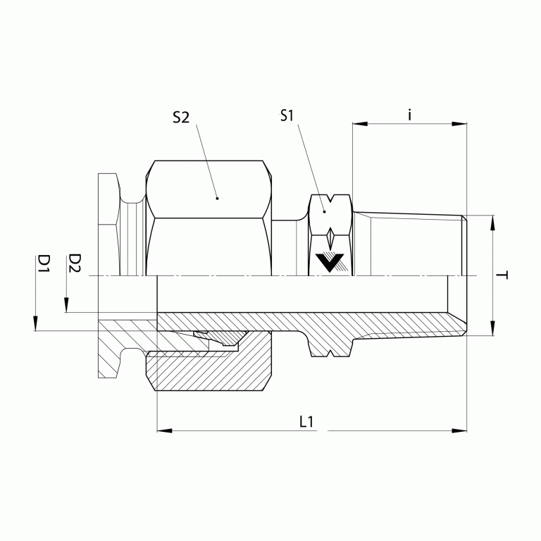 Brennan Industries D6505SP DIN Fittings